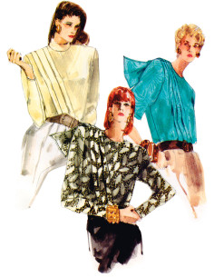 Patron de chemise vintage - Vogue 1980