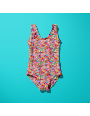 Tissu lycra maillot de bain - Gummystar rose et violet