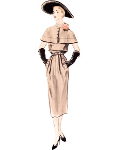 Patron de robe vintage - Vogue 1964
