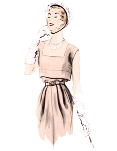 Patron de robe vintage - Vogue 1964 2