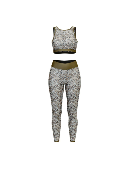 Tissu lycra maillot de bain - Sissi gris et or