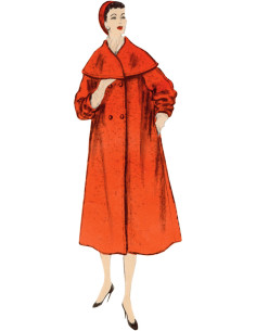Patron de manteau - Vogue 1977