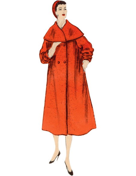 Patron de manteau - Vogue 1977