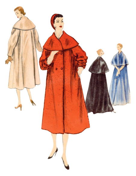 Patron de manteau - Vogue 1977