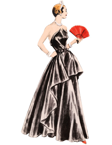 Patron de robe vintage - Vogue 1963