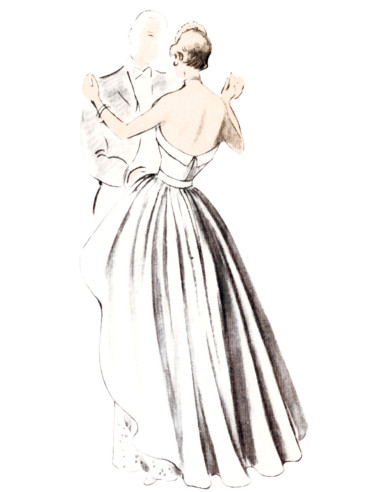 Patron de robe vintage - Vogue 1963