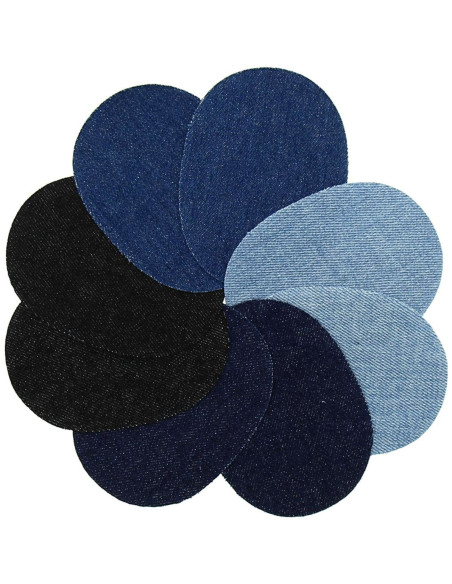 Assortiment de coudières thermocollantes jean
