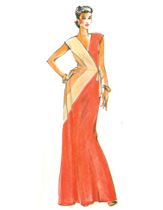 Patron de robe vintage - Vogue 2100 2