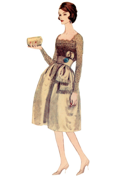 Patron de robe vintage - Vogue 2101