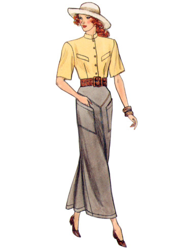 Patron de jupes vintage - Vogue 2102