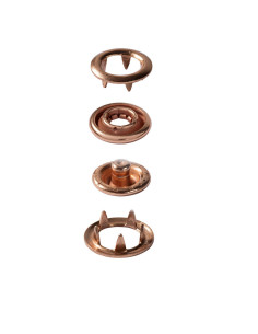 Boite de 10 boutons pression jersey Cuivre avec outil 10 mm 2