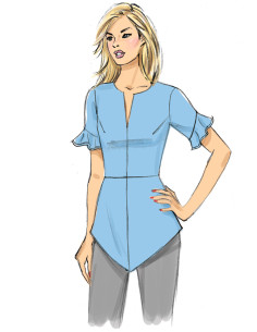 Patron de haut - Butterick 6663 2