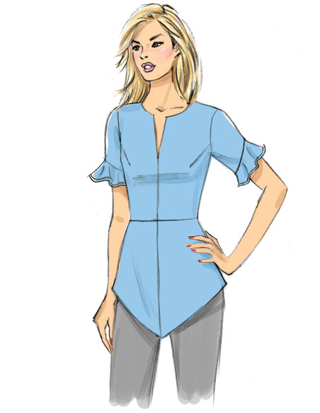 Patron de haut - Butterick 6663