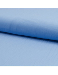 Tissu popeline de viscose - Bleu