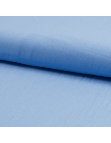 Tissu popeline de viscose - Bleu