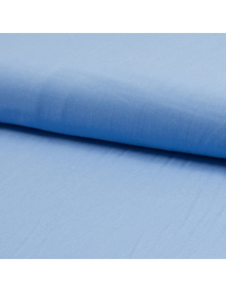 Tissu popeline de viscose - Bleu
