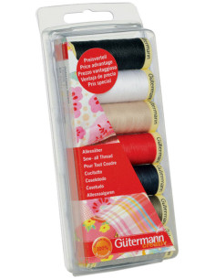 Set de 7 fils à coudre polyester Gütermann