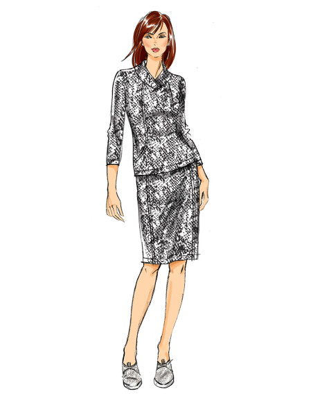 Patron de robe, haut, jupe et pantalon - Butterick 6858