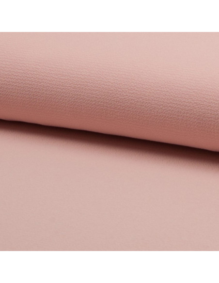 Tissu crêpe légère extensible - Saumon