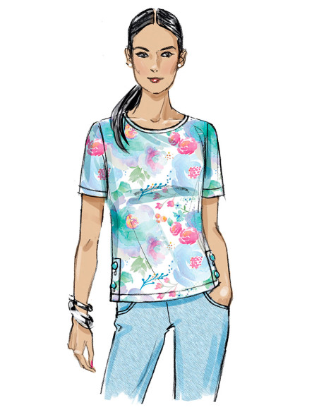 Patron de haut - Butterick 6874
