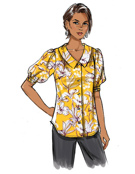 Patron de haut - Butterick 6895
