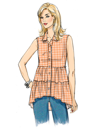 Patron de haut - Butterick 6897