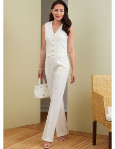 Patron de gilet, pantalon et short - Butterick 6901