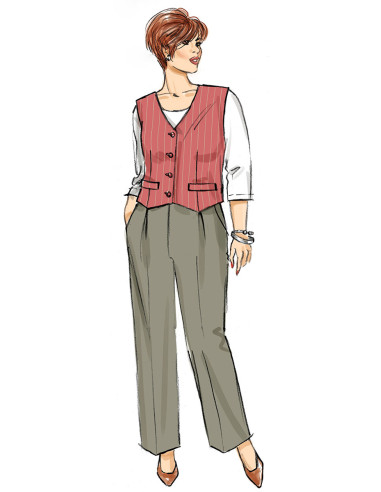 Patron de gilet, pantalon et short - Butterick 6902