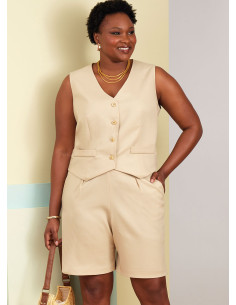 Patron de gilet, pantalon et short - Butterick 6902