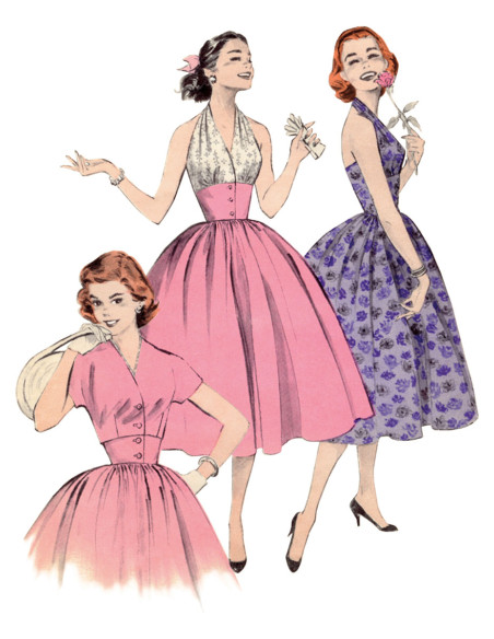Patron de robe vintage - Butterick 6938