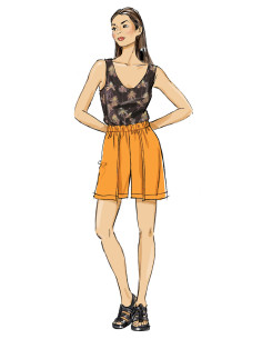 Patron de short ou pantalon - Butterick 7000 2