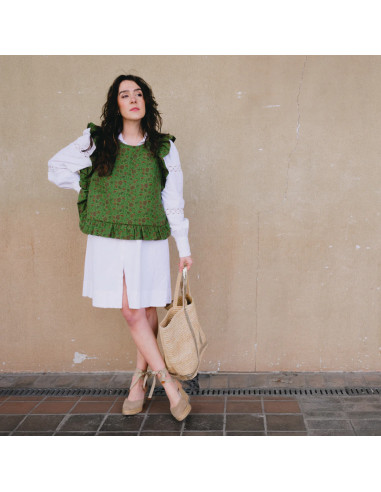 Patron de plastron ou pull sans manches Brisbane - Ikatee