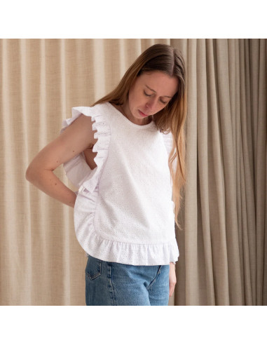 Patron de plastron ou pull sans manches Brisbane - Ikatee