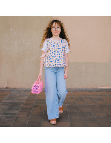 Patron de plastron ou pull sans manches Brisbane kids - Ikatee