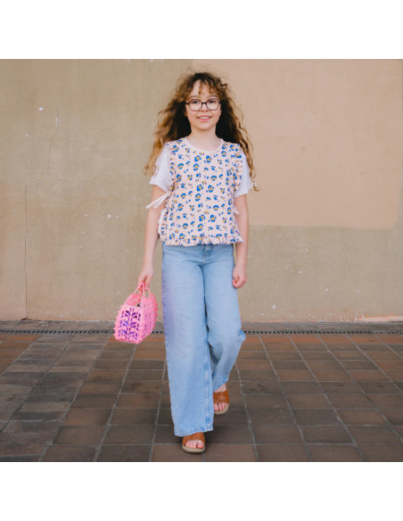 Patron de plastron ou pull sans manches Brisbane kids - Ikatee