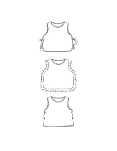 Patron de plastron ou pull sans manches Brisbane kids - Ikatee 2