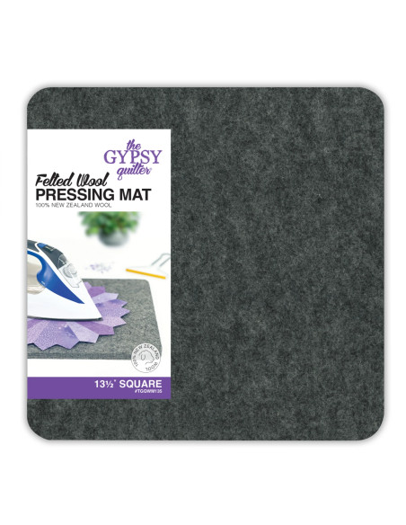Tapis de repassage en laine 34 cm x 34 cm The Gypsy Quilter