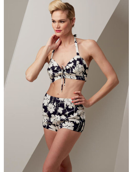 Patron de soutien-gorge, short et surtout - Vogue 9255