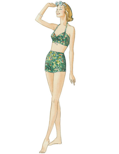 Patron de soutien-gorge, short et surtout - Vogue 9255