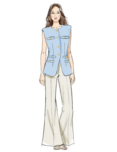 Patron de gilet - Butterick 7027