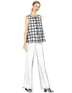 Patron de hauts et pantalon - Vogue 9258