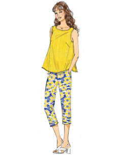 Patron de hauts et pantalon - Vogue 9258 2