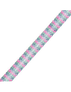 Biais motif chevron - Rose, kaki et bleu 2