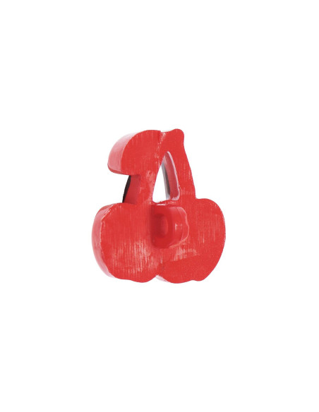 Carte de 4 boutons cerises - Rouge 17 x 17 mm