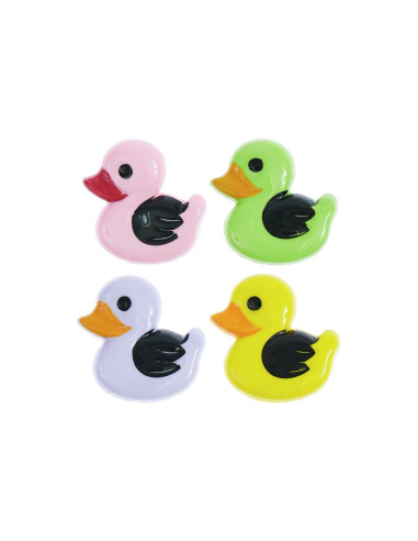 Carte de 4 boutons canards - Multicolore 18 x 19 mm