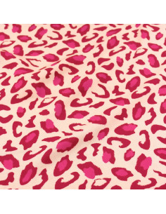 Tissu viscose Bagheera Rouge Grenade - Églantine & Zoé
