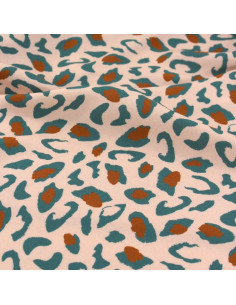 Tissu viscose Bagheera Vert Eucalyptus - Églantine & Zoé