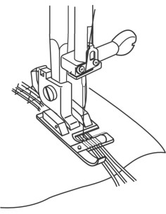 Pied pour cordons Janome 2