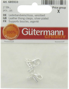 Supports boucles Gütermann - Argent