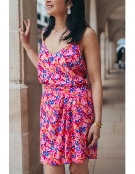 Tissu popeline de viscose Bloom - My Dress Made